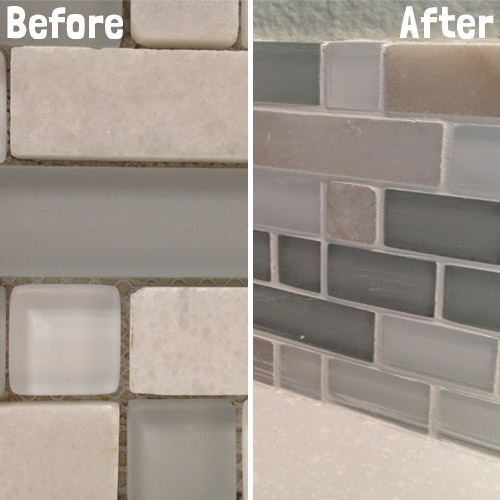 DIY Kitchen Backsplash (Part 5) Grouting Backsplash Tiles