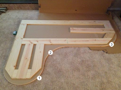 diy stand up desk support network of boards